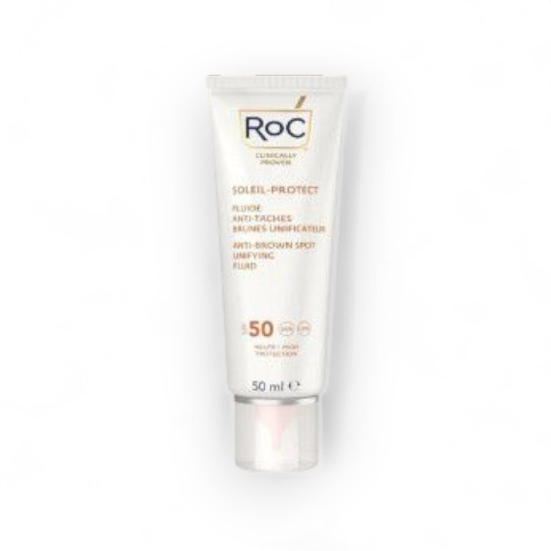 RoC Soleil-Protect Fluide Unificateur Anti-Taches Brunes SPF 50 – 50 ml - Wifna