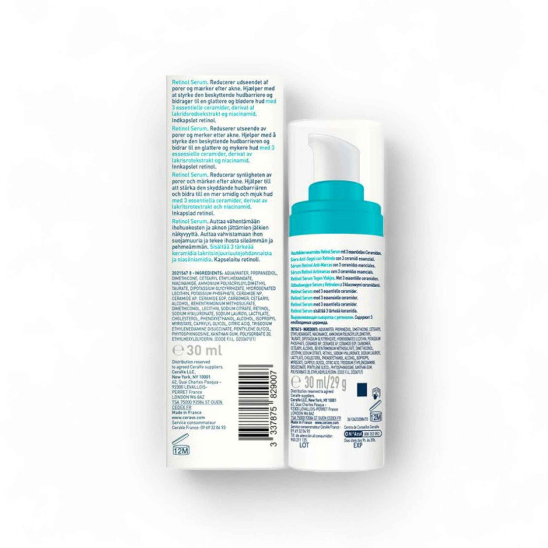 CeraVe – Sérum au Rétinol Régénérant Anti-Marques & Pores – 30 ml