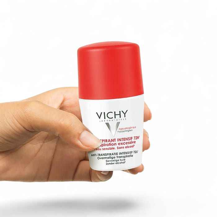 Vichy Détranspirant Intensif 72h – Peaux Sensibles – Sans Alcool – 50 ml