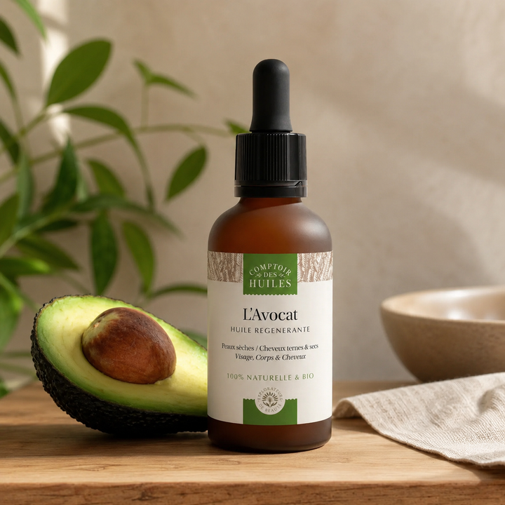 Huile d’Avocat Bio Régénérante &amp; Nourrissante | Visage, Cheveux &amp; Corps