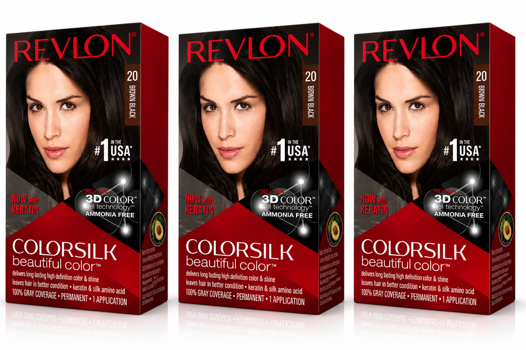 Revlon ColorSilk Beautiful Color 20 Brun Noir – Coloration Permanente Sans Ammoniaque