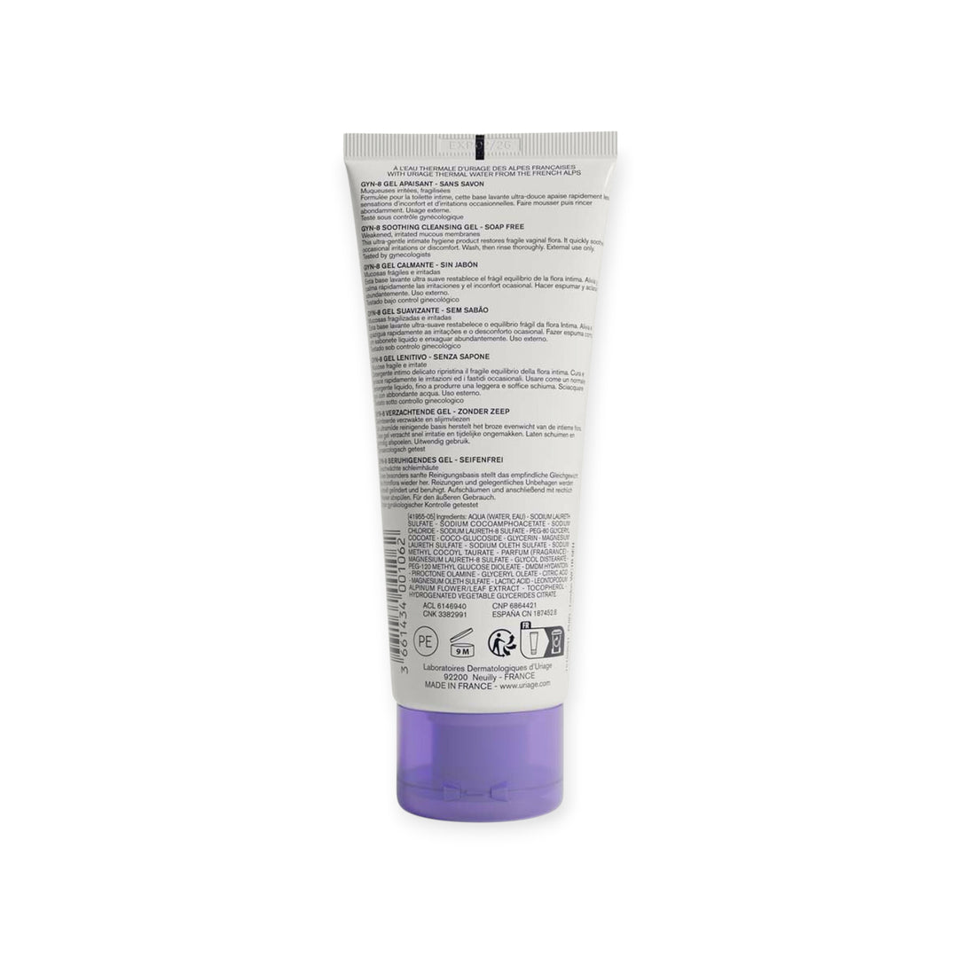 Gyn-8 d’Uriage – Gel Nettoyant Apaisant pour l’Hygiène Intime
