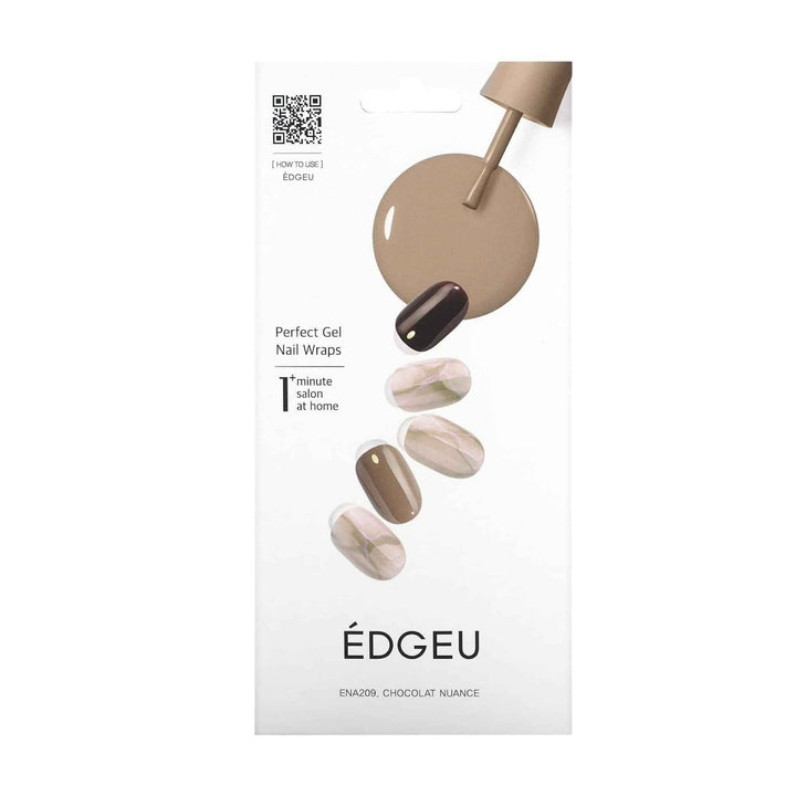 ÉDGEU - Perfect Gel Nail Wraps (ENA209 Chocolat Nuance)