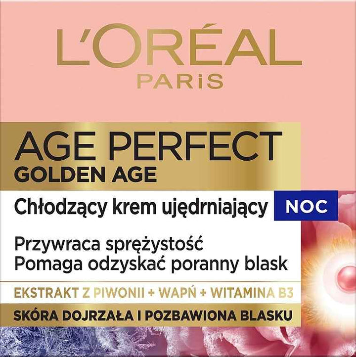 L’Oréal Paris Age Perfect Golden Age Crème de Nuit Raffermissante et Rafraîchissante – 50 ml