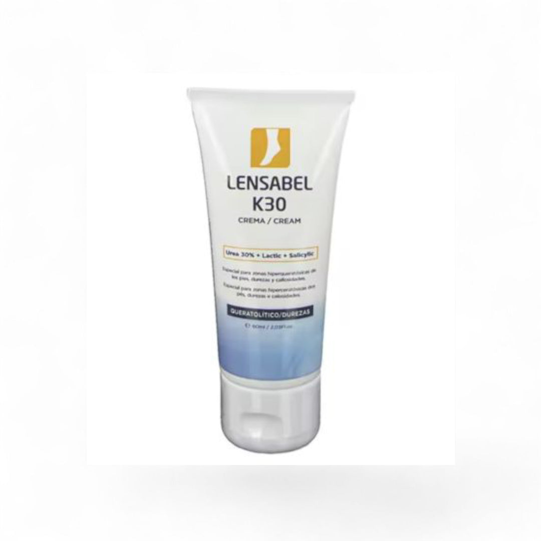 Lensabel K20 Crème à l’Urée 20% et Acide Hyaluronique – Soin Pieds Secs et Callosités – 75 ml - Wifna