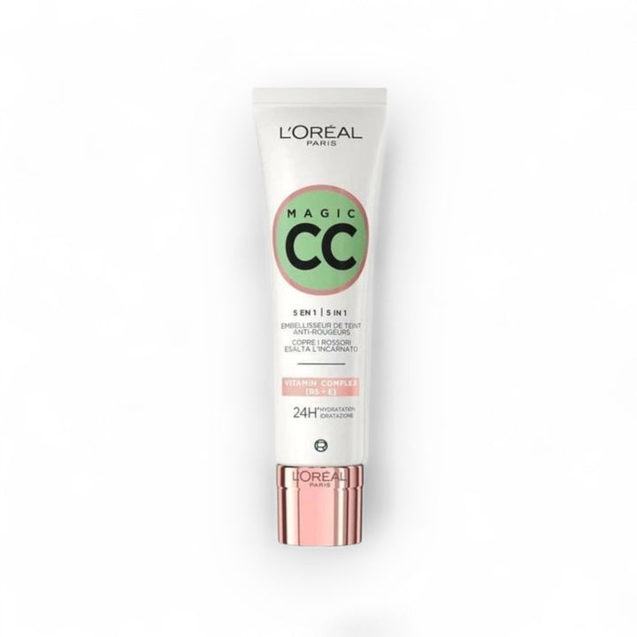 L’Oréal Paris Magic CC Cream 5-en-1 Anti-Rougeurs – Complexe Vitaminé B5 + E – 30 ml - Wifna